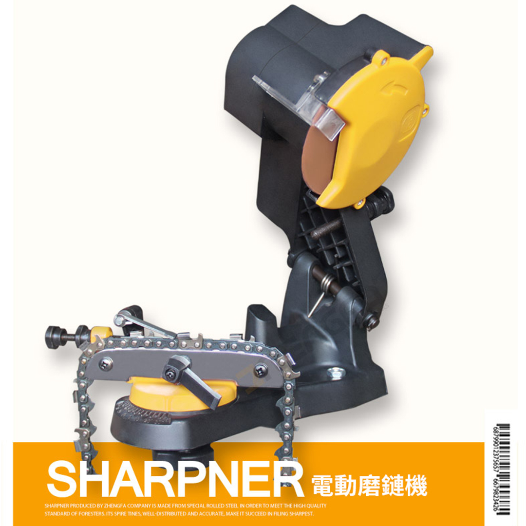 （美國進口，台灣總代理）電動磨鏈機，電油鋸鏈條打磨機，所有鏈條通用+送2磨片，磨一次用一年